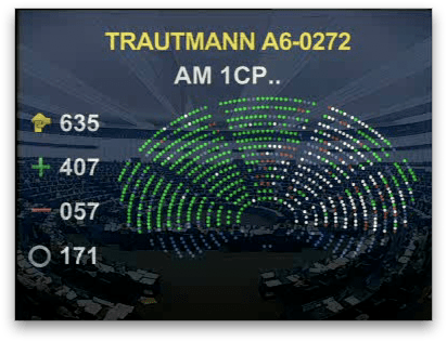 Vote de l'amendement Bono au Parlement Européen