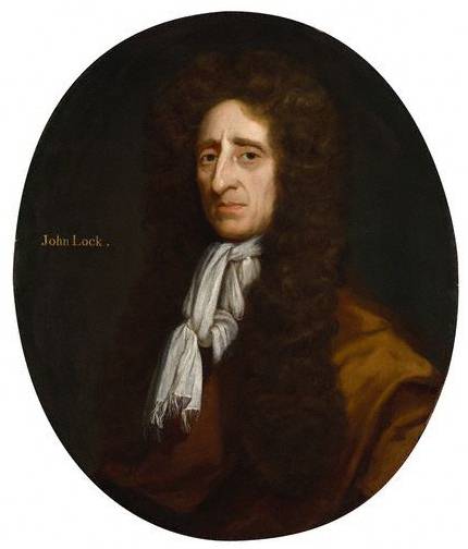 John Locke par Micheal Dahl, 1696. Les idées du philosophe John Locke ont grandement contribué à justifier l'existence du droit de propriété intellectuelle sur les fruits du travail de la pensée. 